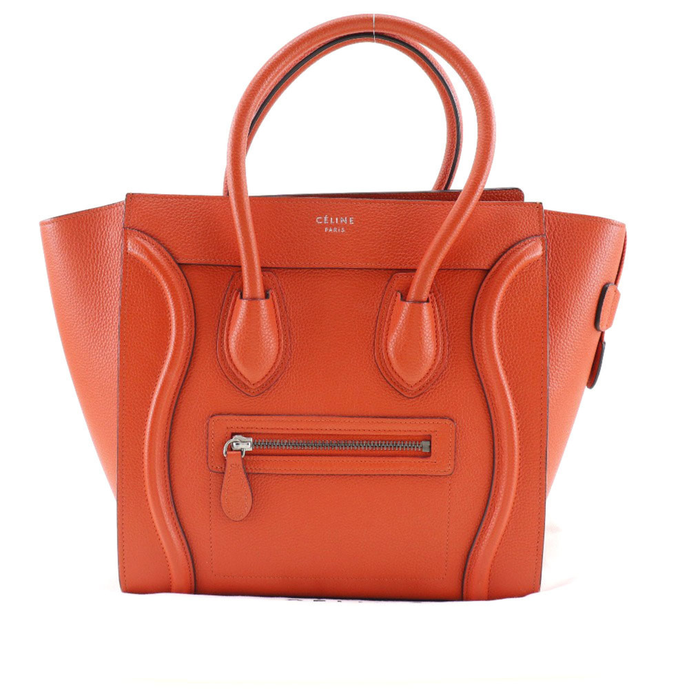 Celine Luggage Micro Shopper 167793DRU.27 Leather Vermilion Ladies Handbag - Picture 10 of 10